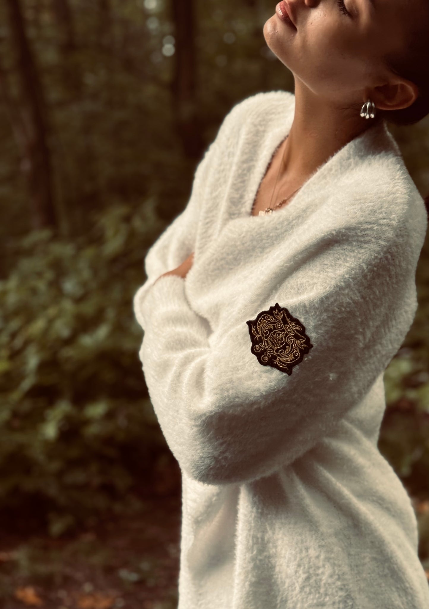 White Autumn Cardigan