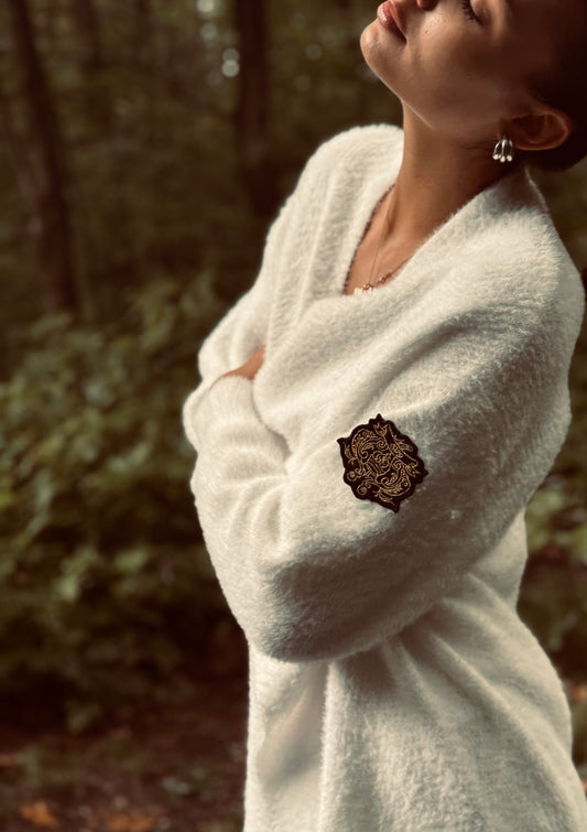 White Autumn Cardigan