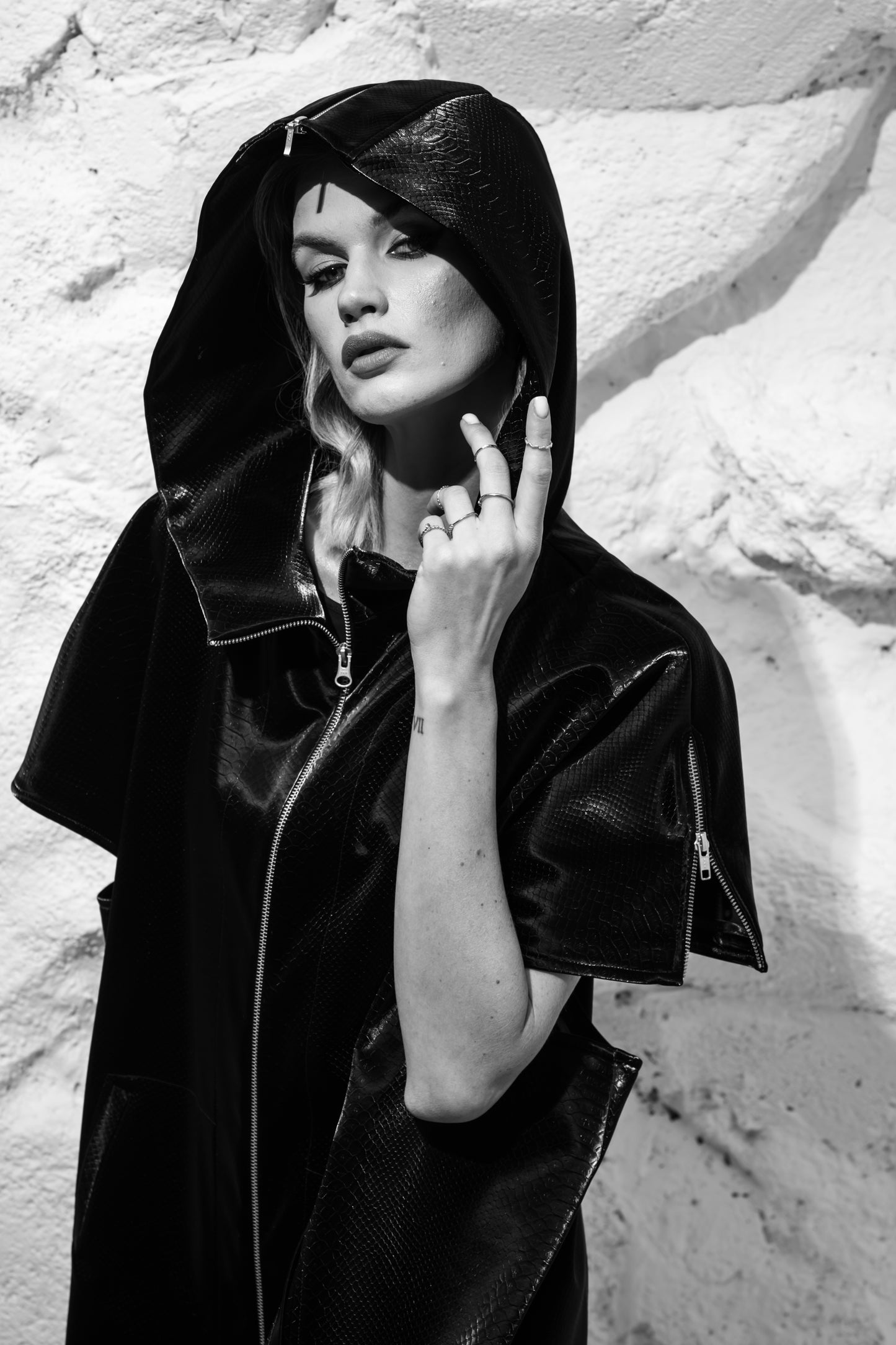 WINGS leather coat