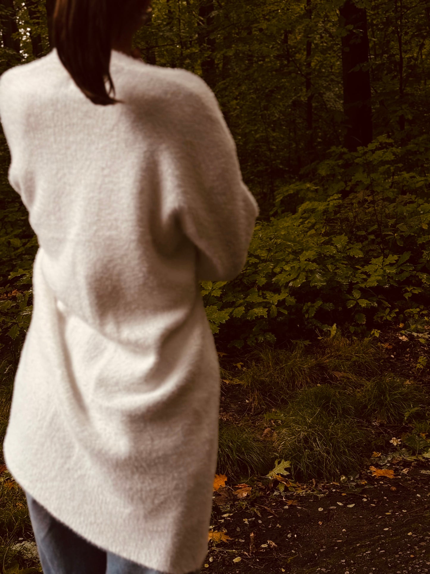 White Autumn Cardigan
