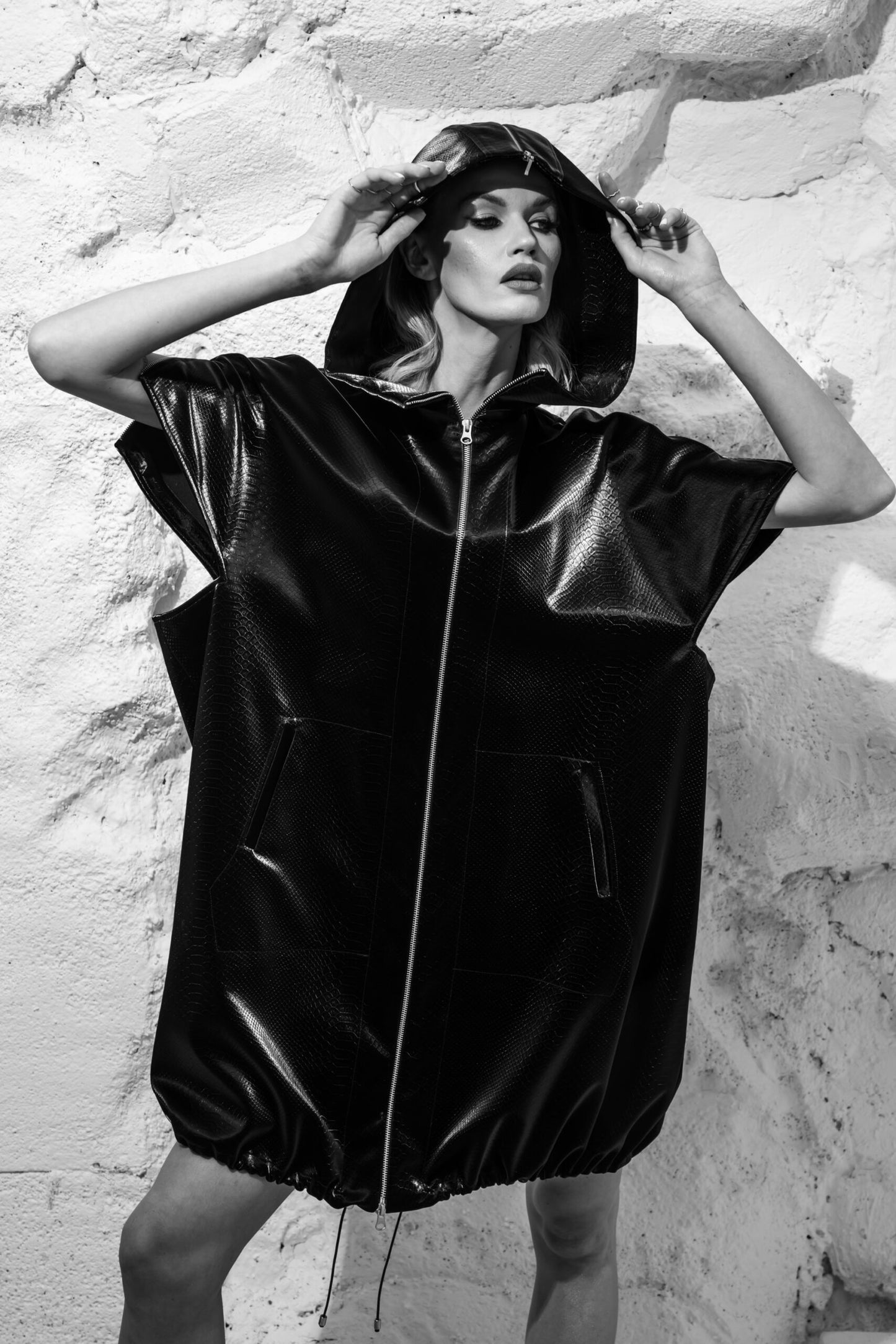 WINGS leather coat